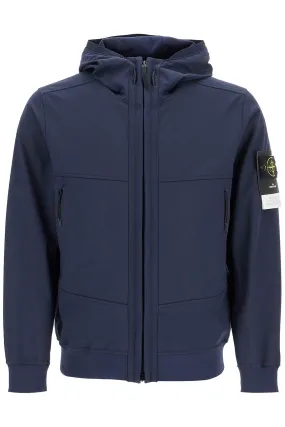 soft shell-r hooded jacket 8115Q0322 BLEU