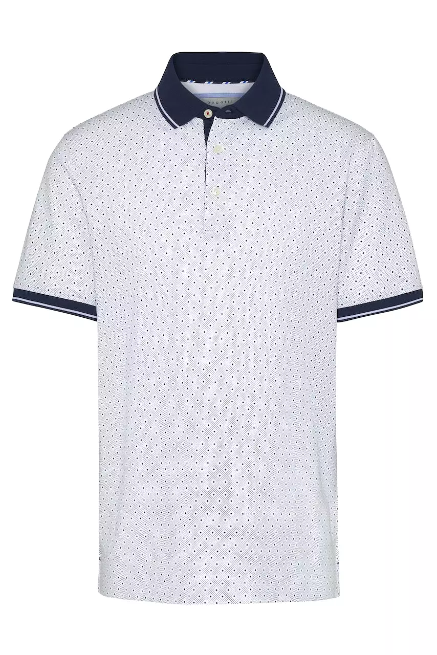 S/S premium diamond polo   Bugatti 75005