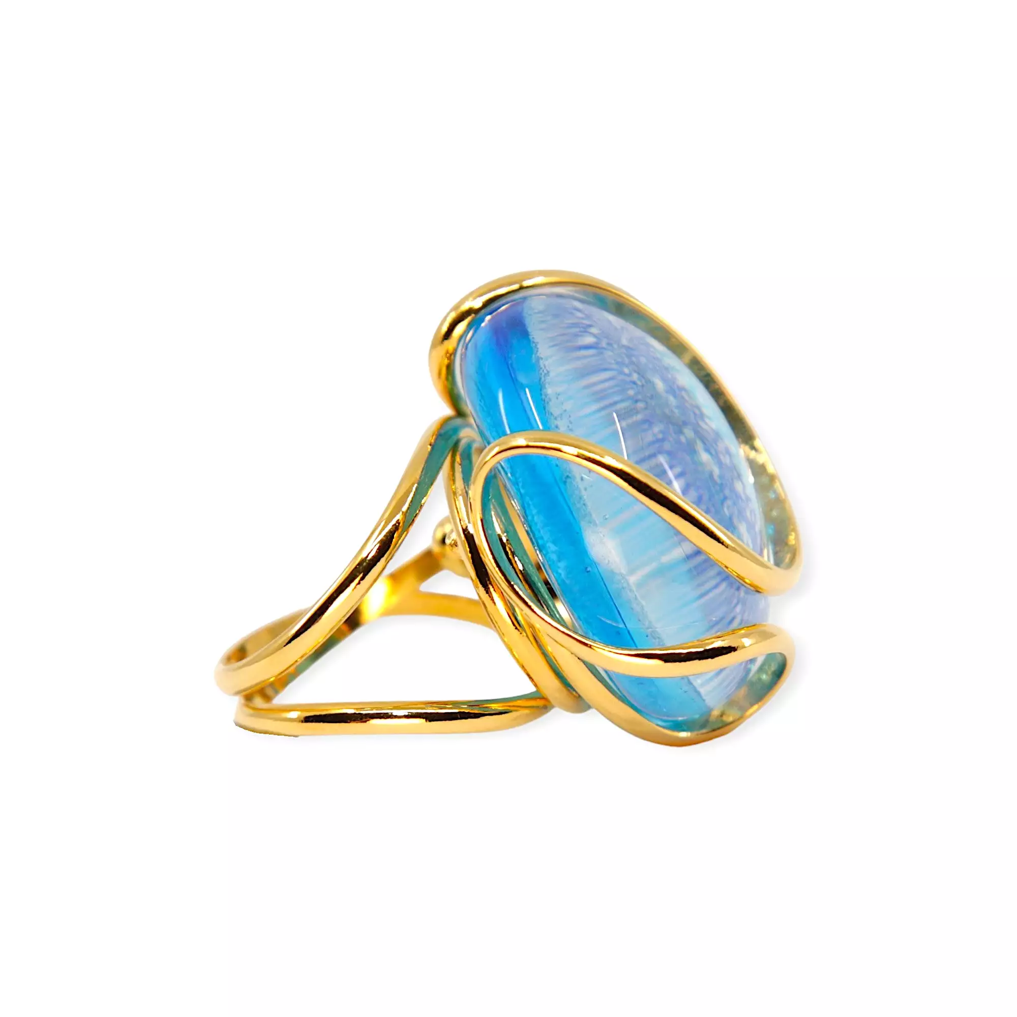 TURQUOISE CRYSTAL RING