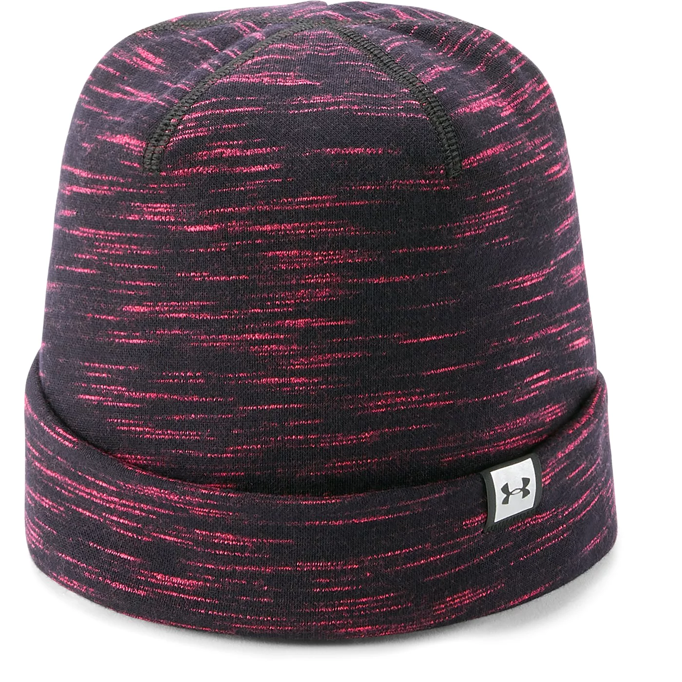 Under Armour Black/Penta Pink/Silver Fleece Beanie