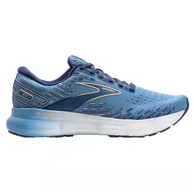 Women's Brooks Glycerin 20, Blissful Blue/Peach/White, 6 B Medium