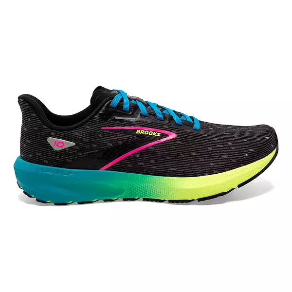 Women's Brooks Launch 10, Black/Nightlife/Blue, 8 B Medium