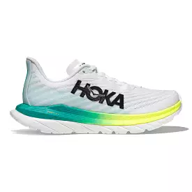 Women's Hoka One One Mach 5, White/Blue Glass, 7 D Wide