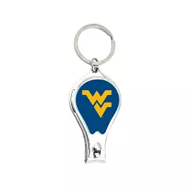 WV NAIL CLIPPERS/BOTTLE OPENER KEY RING